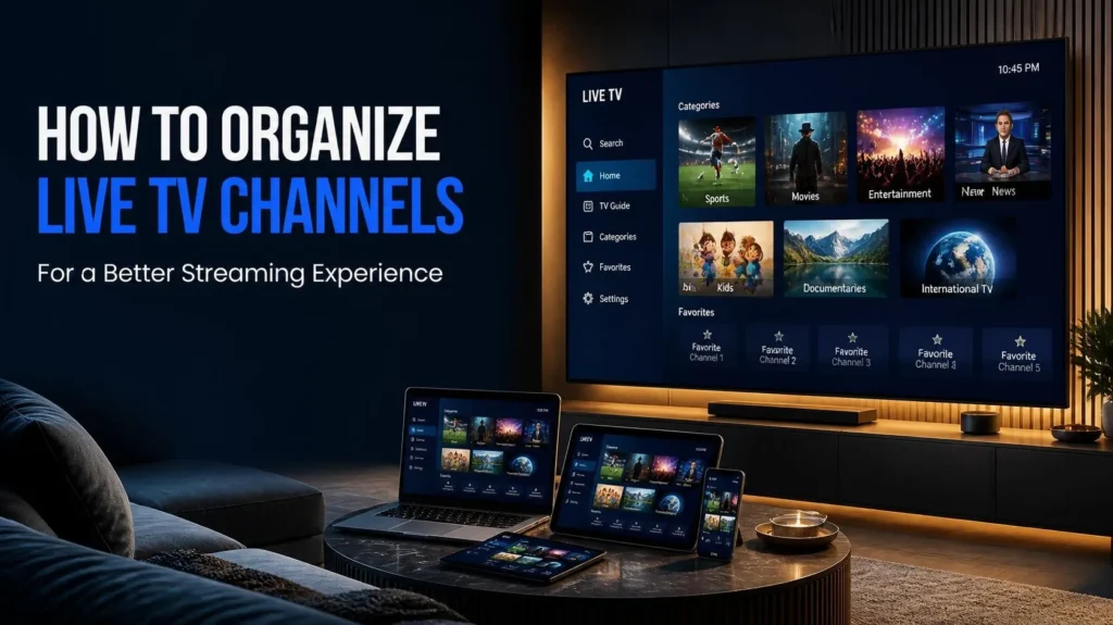 Organize live TV channels