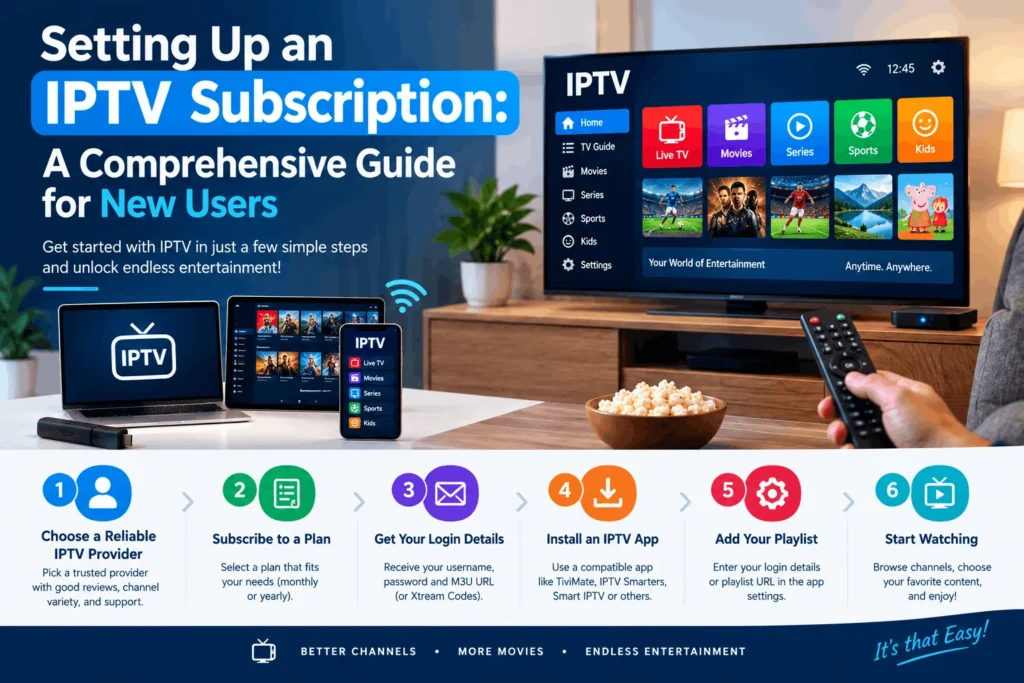 IPTV subscription setup